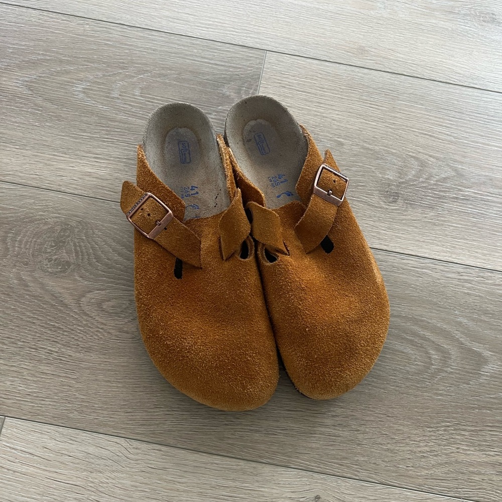 Birkenstock Boston soft footbed clog in mink color